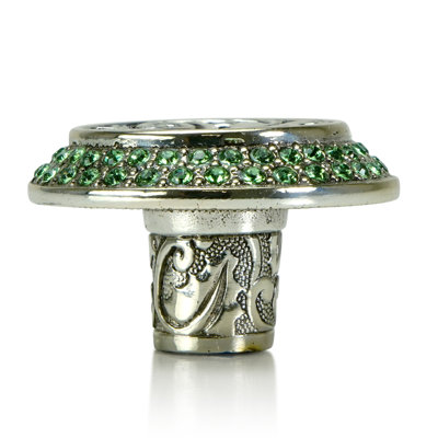 ROOKWOOD KNOB; ERINITE GREEN CRYSTAL