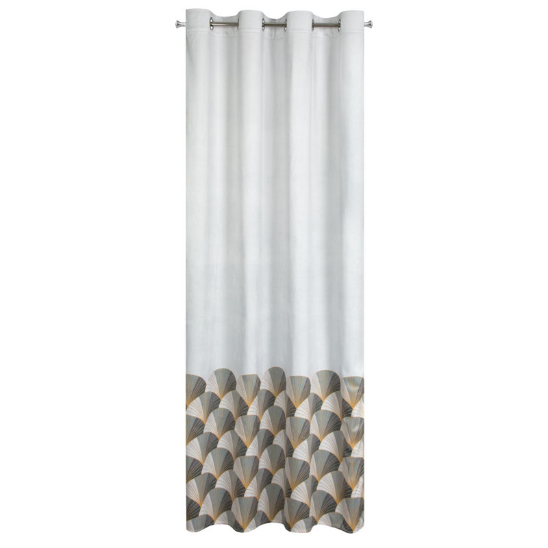 Design 91 Eyelet Blackout Thermal Single Curtain, Silver