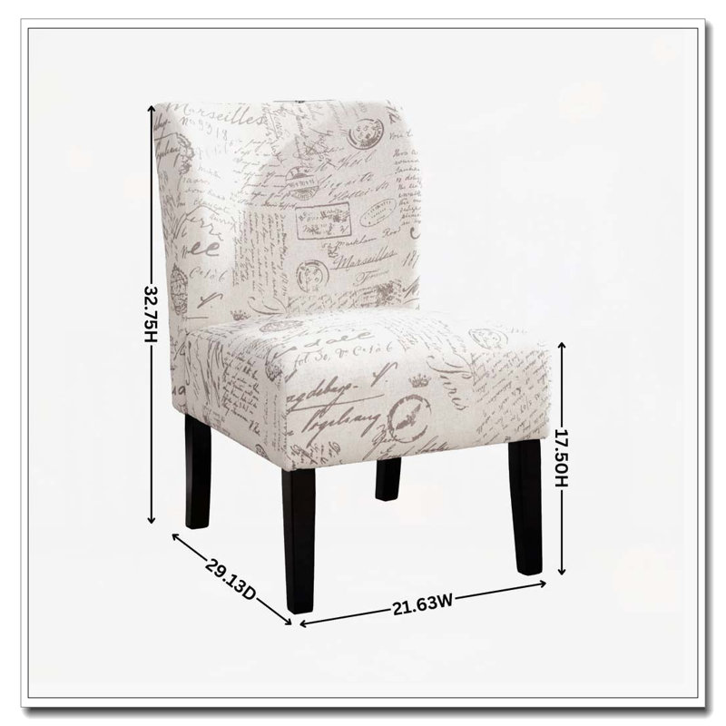 Fauteuil d'appoint contemporain sans accoudoirs