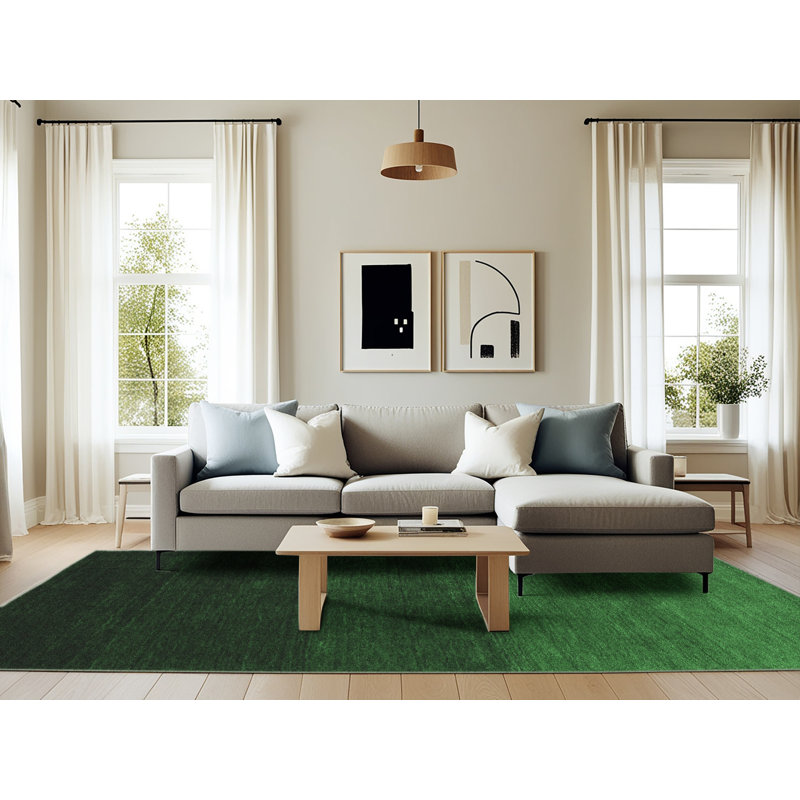 Washable Abstract Indoor Rug, Rectangle 6' x 9'