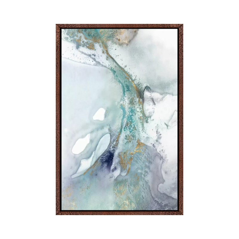 Blotting II by Isabelle Z - Print on Canvas, 66.04 cm H x 45.72 cm W, Classic Brown Wood Framed