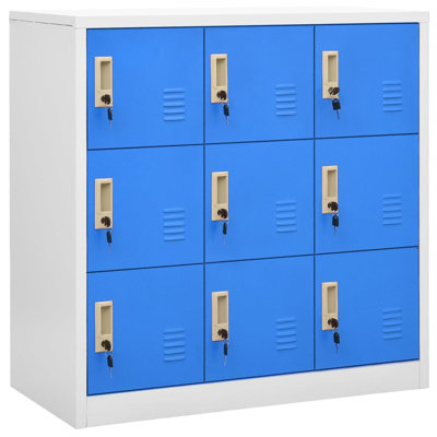 Armoire vestiaire en acier VidaXL 35,4 po x 17,7 po x 36,4 po