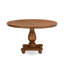 L'ensemble de table de salle à manger 5 pièces se compose d'une table de cuisine et de 4 chaises de salle à manger modernes en similicuir gris platine avec dossier capitonné - Finition noyer antique-1242156793