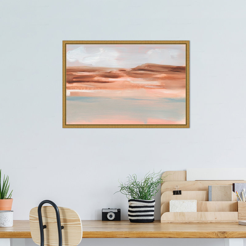 «Desert Haze II» par Ethan Harper, reproduction d'art sur toile encadrée, H 16 po x l 23 po