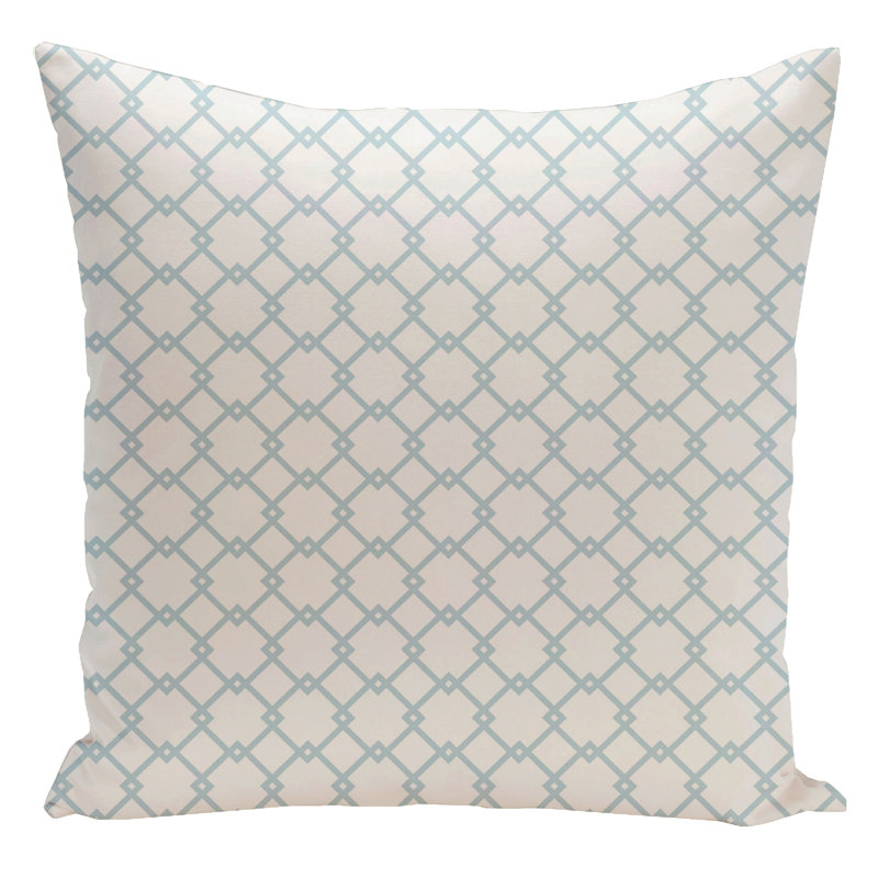 Holiday Brights Geometric Reversible Throw Pillow, 16"x16", Off-White / Icicle