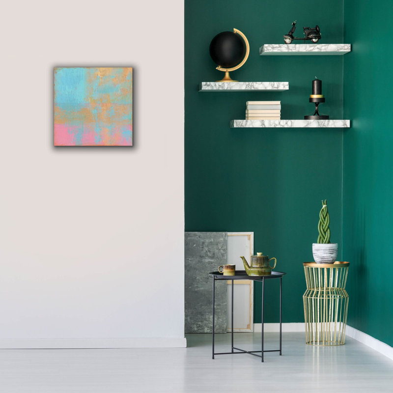  «Day Glow Pastel 2» par Carol Young, art mural sur toile, 18 po x 18 po, H 18 po x l 18 po