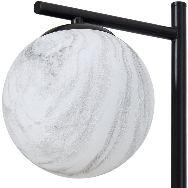 160cm Polished Torchiere Floor Lamp with USB and Outlet