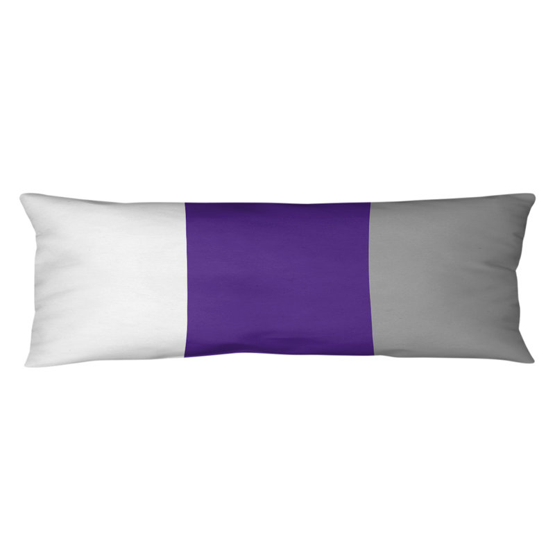 Polyester Medium Pillow, Purple Middle/Grey, Pittsburgh 