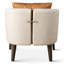 Fauteuil Olivia en lin beige
