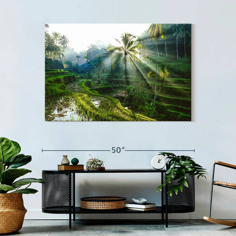Rizières en terrasses Alvord Bali, H 32 po x l 48 po