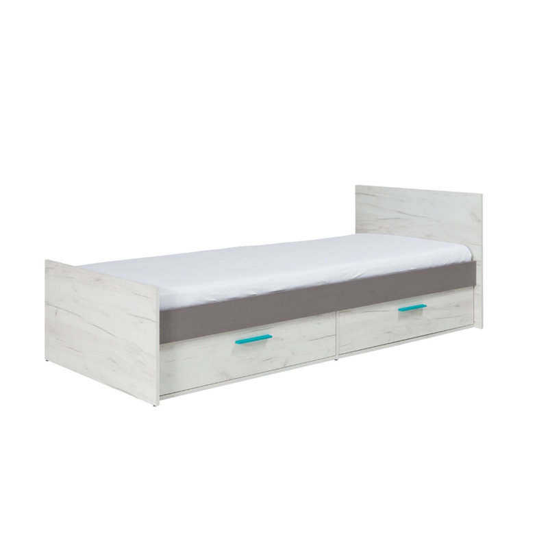 Rest UK Single - DE 90 X 190 Cm Storage Bed, Pink