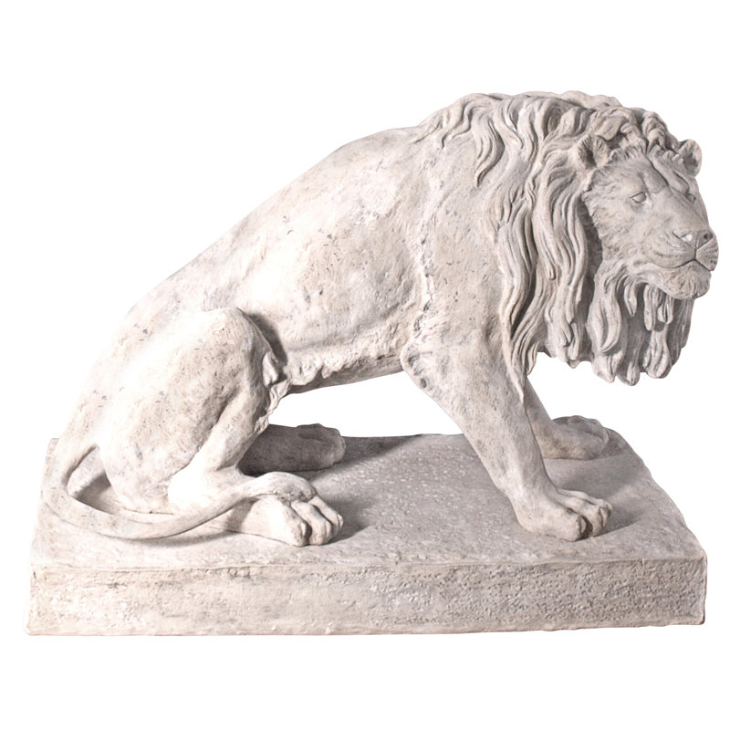 Statue sentinelle kingsbury jardin géant lion, Faisant face vers la gauche