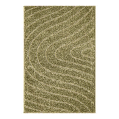 Modern Geometric Wave Area Rug