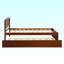 Lit plateforme simple en bois massif-1790169514