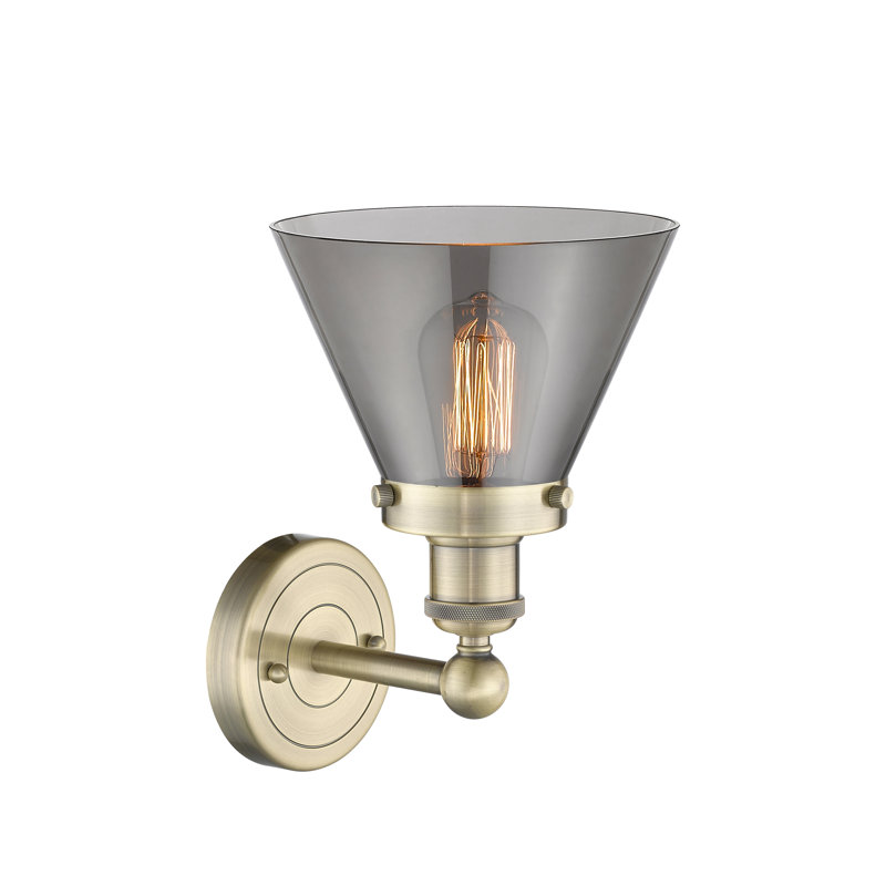 Chesterhill Armed Sconce, Plated Smoke, Antique Brass