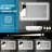 LED Bathroom Mirror With Lights Wall Vanity LED Mirror Stepless Dimmable, Double Front And Backlight, Anti-Fog, Memory Smart Mirror For Bathroom