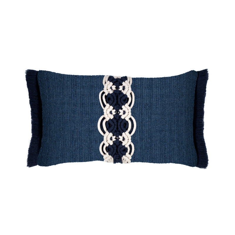 Distinction Indigo Performance Pillow Cover & Insert, Rectangular, 12"H x 20"W