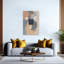 Empowering femelle profils abstraits, minimalistes, art mural moderne-133617105