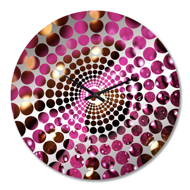 Horloge murale Zacharius - Rose, Très grand