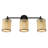 3-Light Bulbs Rustic Farmhouse Plastics Bamboo Vanity Light