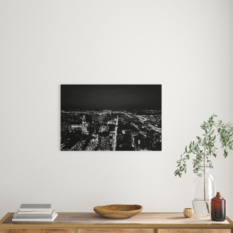 Philadelphia Pennsylvania City Skyline USA - No Frame - Wrapped Canvas, 50cm H x 76cm W