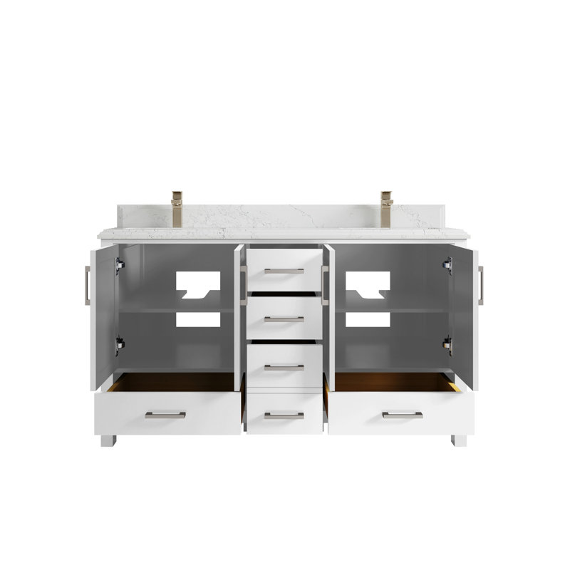 Ensemble de meuble-lavabo double 60 po Malibu, Empira