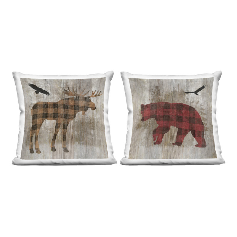 Ensemble de coussins décoratifs 2 pièces Woodland Creatures