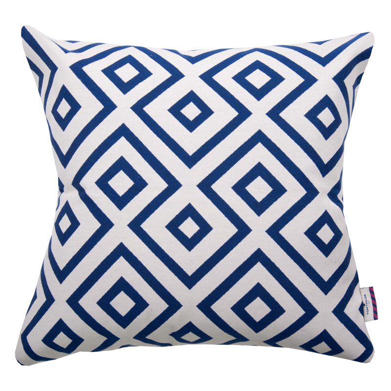 T-Open Squares Geometric Square Cushion Cover, 50 x 50cm, Brown
