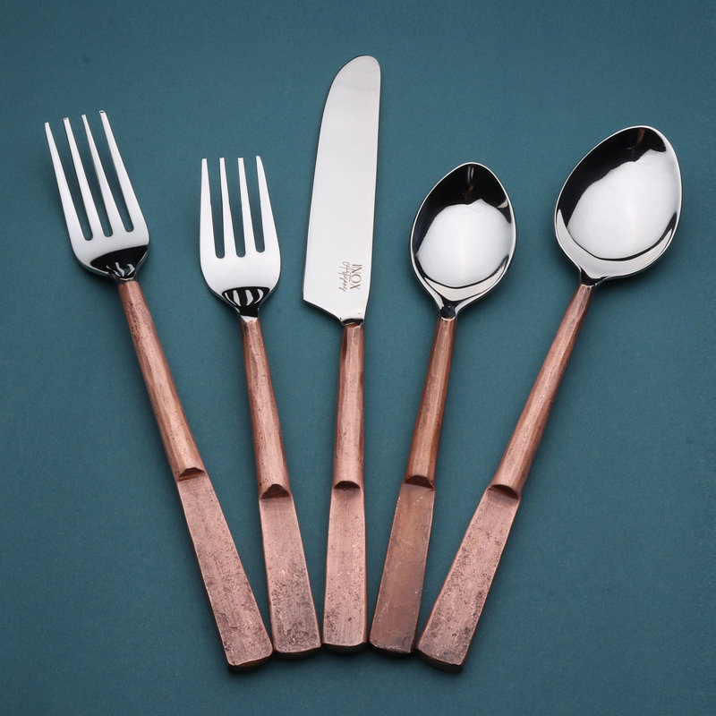 Ensemble de couverts 20 pièces Enyeart, service pour 4, Cuivre