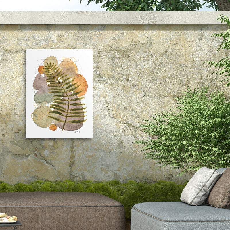 Toile d'extérieur Jocelyn Benford Golden Fern, H 24 po x l 32 po
