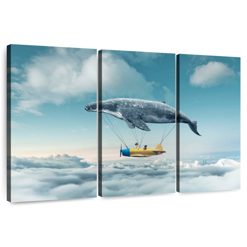 Kelan Whale Airplane, 28" H x 45" W