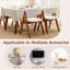 Fauteuils de cuisine rembourrés avec siège rembourré Mid-Century-52564017-52564019
