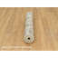 Tapis de couloir unique en laine 4 pi 2 po x 10 pi Ceilia Beige