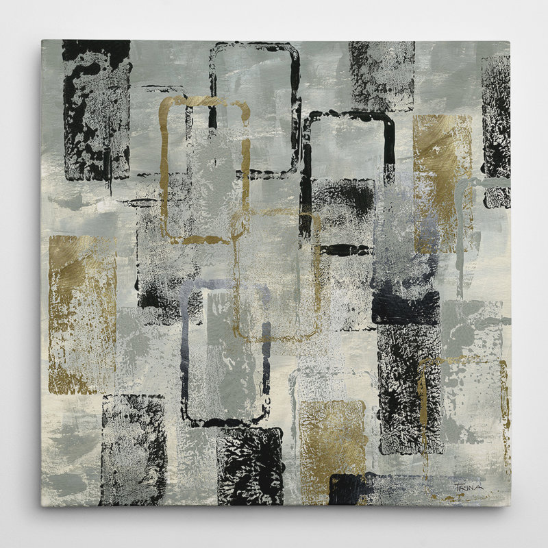 Rectangle Glam, reproduction sur toile, H 16 po x l 16 po x P 1,5 po