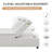 4-in-1 Convertible Sofa Bed Transforms into a Chair Bed and Multi - Function Folding Ottoman Bed.