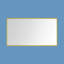 Miroir mural en aluminium brossé-100726149