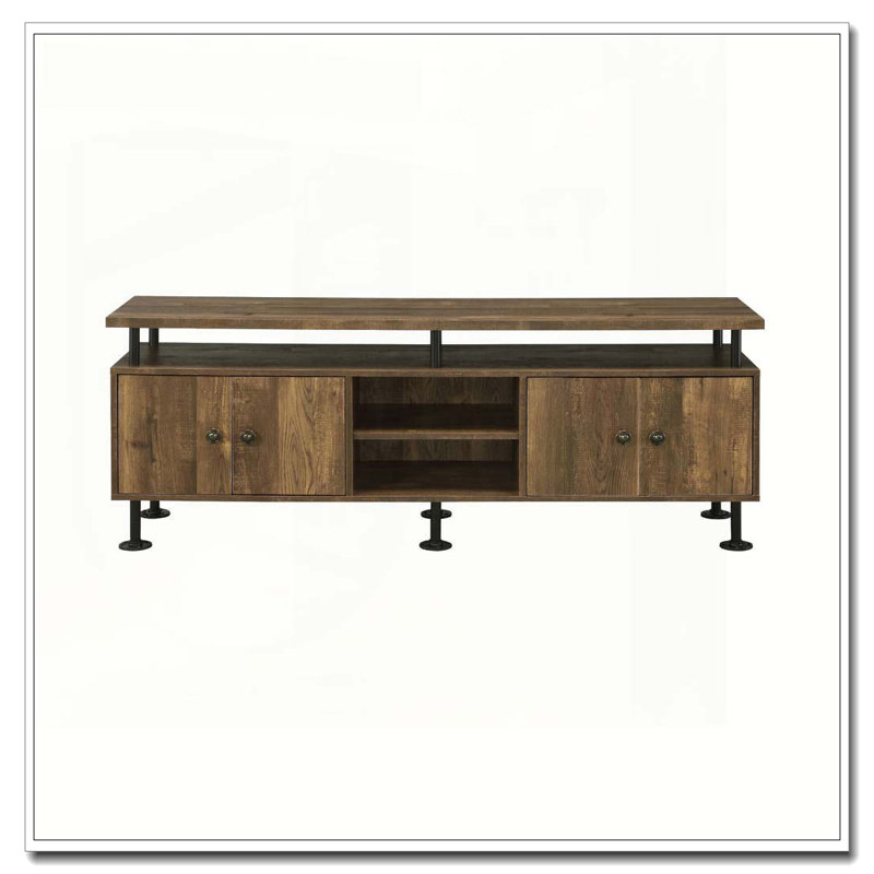 Meuble télé 2 tablettes Rustic Oak