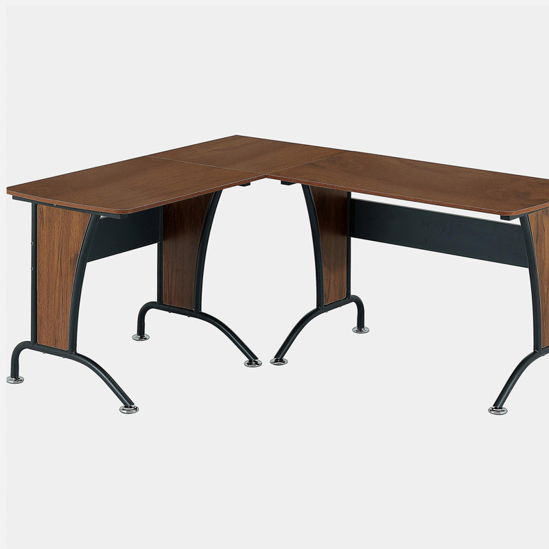 Bureau de luxe en forme de L avec option de bureau d'équipe intégré