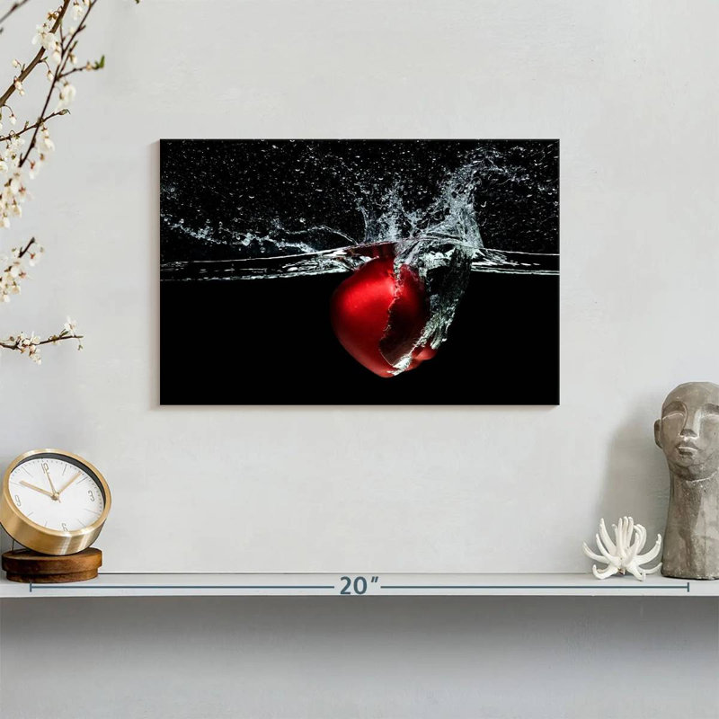 Yarlin Apple Water Splash, 8" H x 12" W