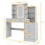 Bureau de maquillage avec 5 tiroirs, tablettes de rangement et station de charge-181788207