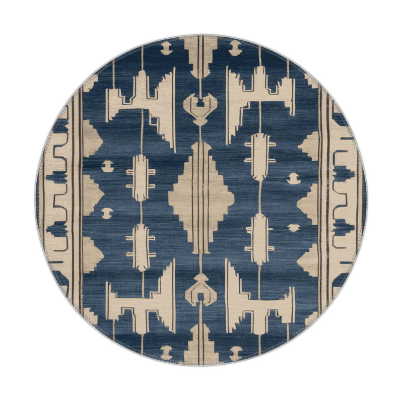 Tapis intérieur et extérieur ArtDeco, Rond 5 pi