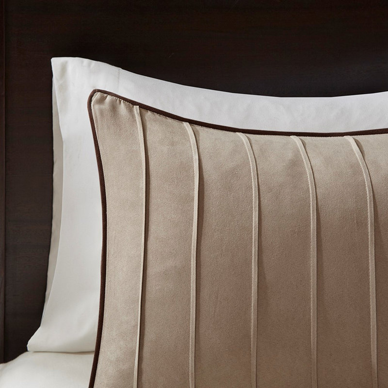 7 Piece Comforter Set Beige