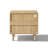 Modern Hazel Oak Nightstand with 2 Drawers