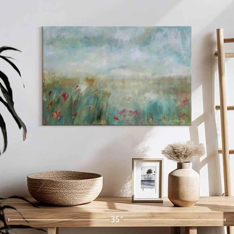 Abstrait de jardin sauvage Avery, H 16 po x l 24 po