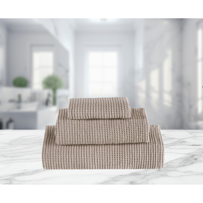 Ensemble de 3 pièces de chambre d'amis en coton turc Mosche, Lin