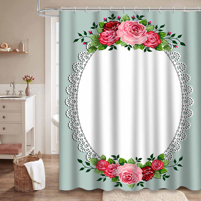 Rideau de douche VictorianRose, L 72 po x l 72 po