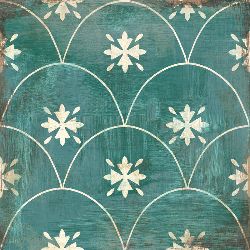 Moroccan Tiles VI par Cleonique Hilsaca - impression, H 30 po x l 30 po, Non, Cadre photo noyer