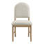 Ensemble de 2 chaises de salle à manger, dossier rembourré en tissu Classic Luxury