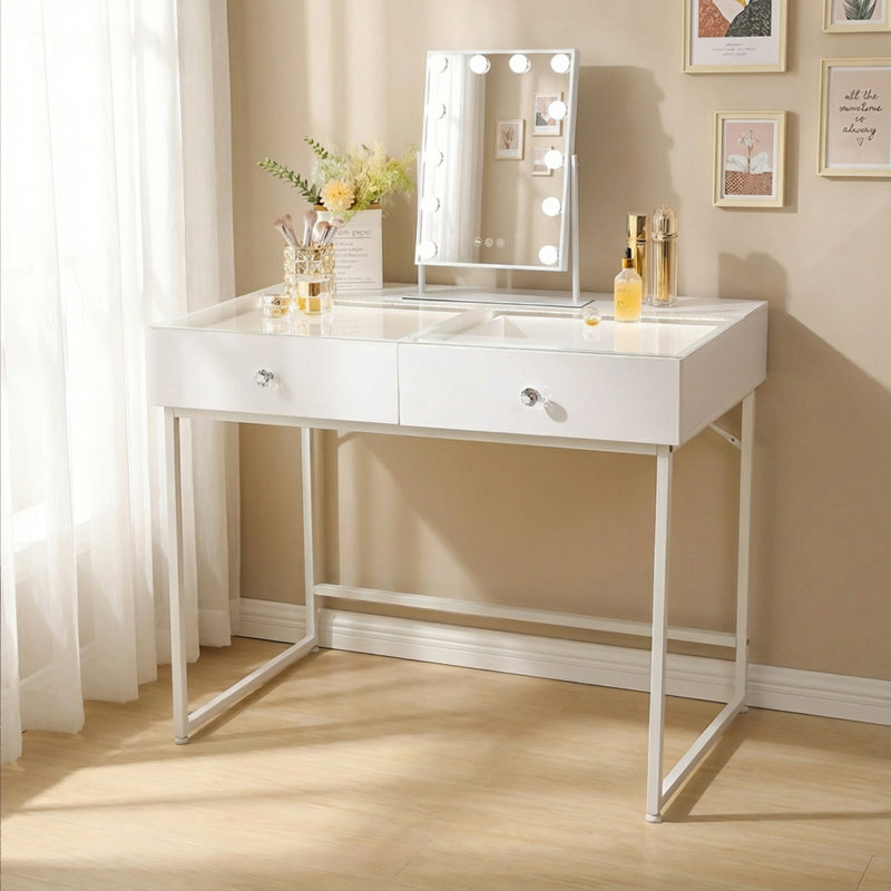Deontea Dressing Table with Mirror