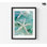 Reproduction de photo de verre de mer turquoise, reproduction de photo de verre de plage, affiche d'art mural d'entrée de maison de plage turquoise 36 po x 48 po